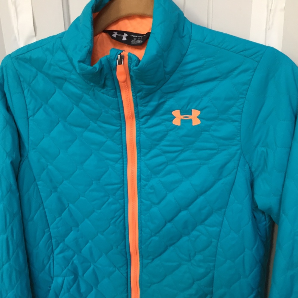 Under Armour Storm 1 Blue Quilted Jacket Youth Lg/ Women Sm - Picture 9 of 16